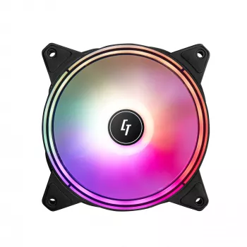 Chieftec NF-1225RGB system chłodzenia komputera Wentylator obudowy komputera 12 cm Czarny 1 szt.