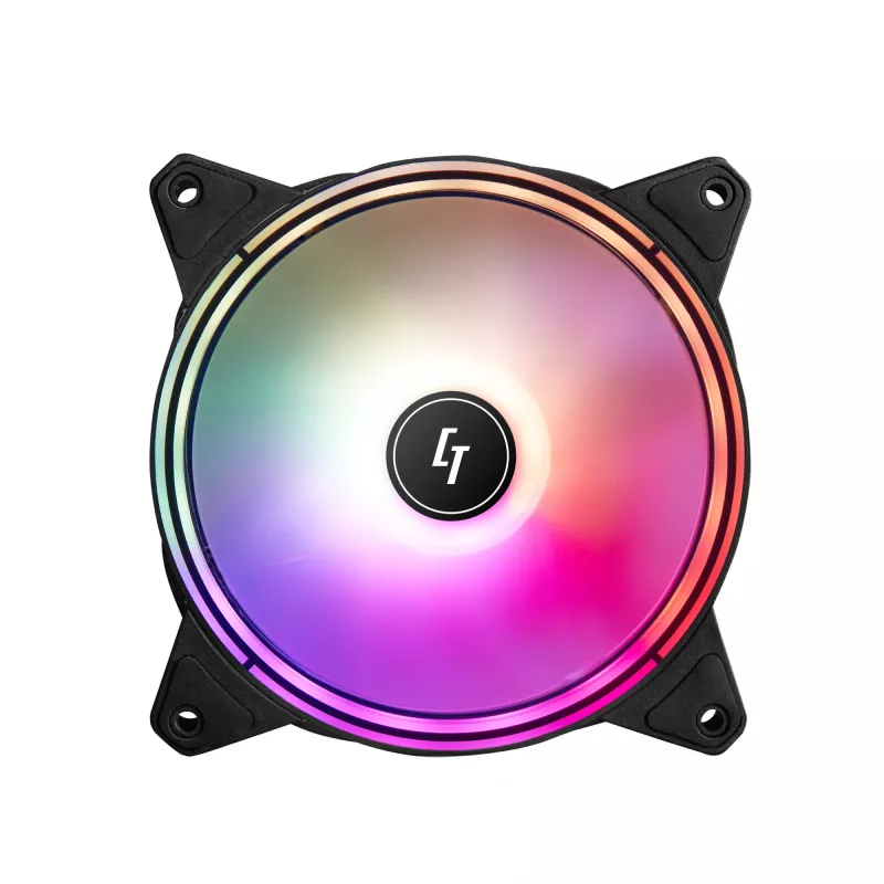Chieftec NF-1225RGB system chłodzenia komputera Wentylator obudowy komputera 12 cm Czarny 1 szt.