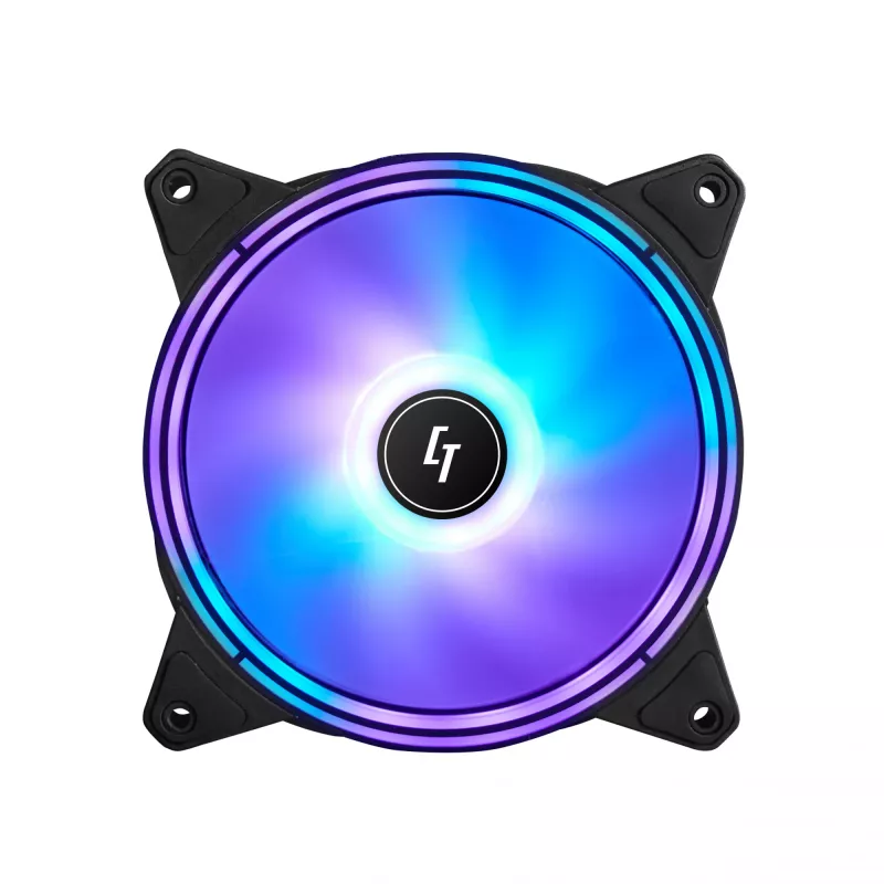Chieftec NF-1225RGB system chłodzenia komputera Wentylator obudowy komputera 12 cm Czarny 1 szt.