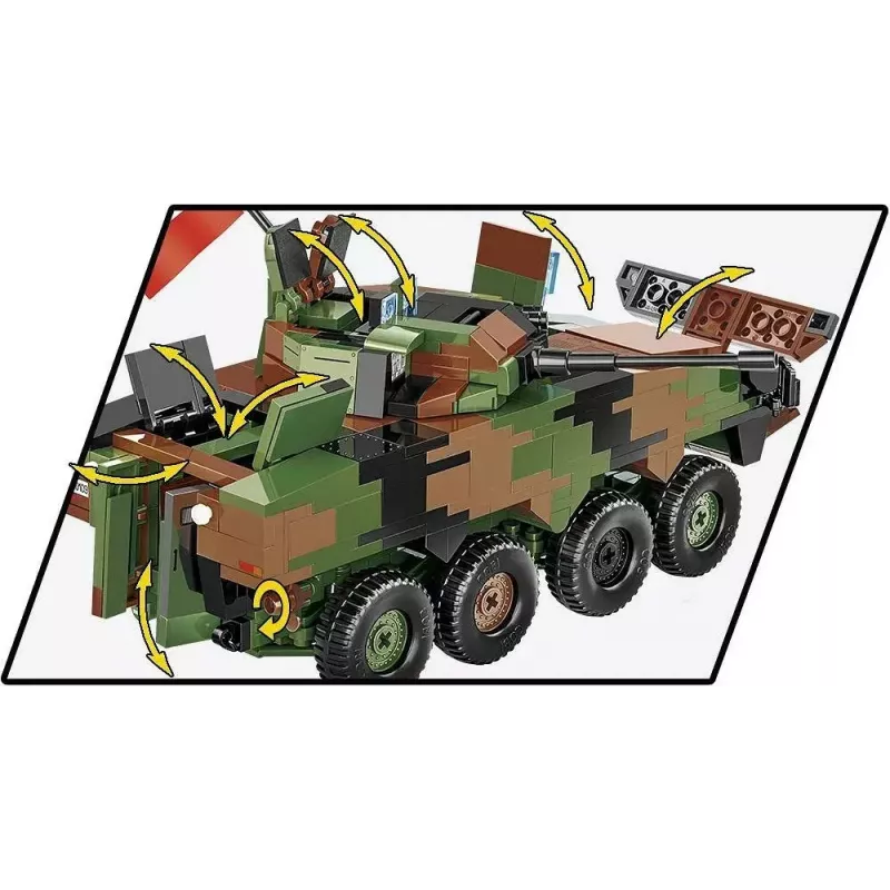 Zestaw klocków Cobi Siły Zbrojne KTO Rosomak 2 w 1 (COBI-2629)