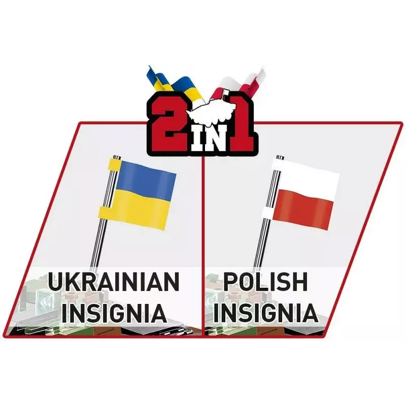 Zestaw klocków Cobi Siły Zbrojne KTO Rosomak 2 w 1 (COBI-2629)