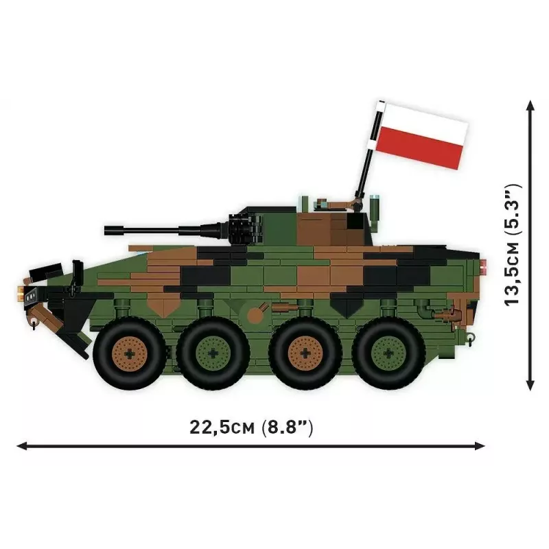 Zestaw klocków Cobi Siły Zbrojne KTO Rosomak 2 w 1 (COBI-2629)