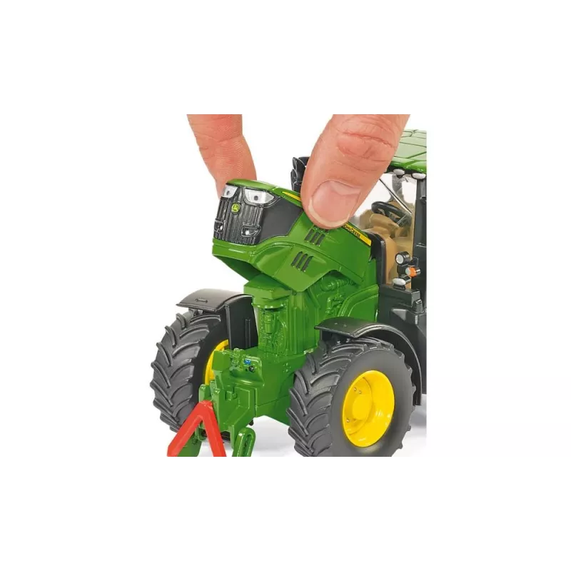 Siku John Deere 6210R, model ciągnika, 3 lat(a), Metal, Plastik, Czarny, Zielony
