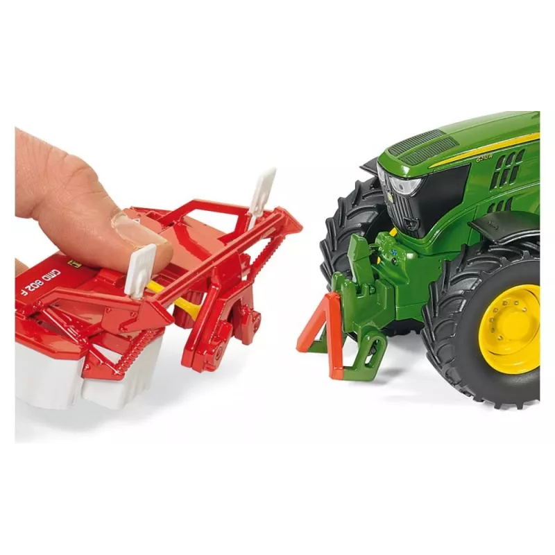 Siku John Deere 6210R, model ciągnika, 3 lat(a), Metal, Plastik, Czarny, Zielony
