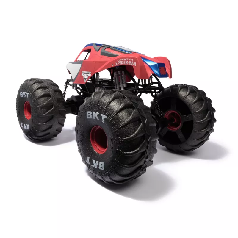 Monster Jam Marvel Mega Spider-Man RC Monster Truck, terenowy, ponad 60 cm długości, skala 1:6, zabawki superbohaterów dla chłopców i dziewczynek od 4 lat