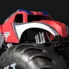 Monster Jam Marvel Mega Spider-Man RC Monster Truck, terenowy, ponad 60 cm długości, skala 1:6, zabawki superbohaterów dla chłopców i dziewczynek od 4 lat