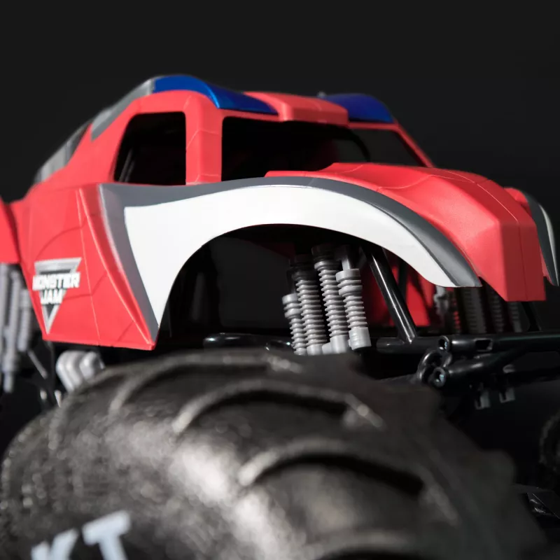 Monster Jam Marvel Mega Spider-Man RC Monster Truck, terenowy, ponad 60 cm długości, skala 1:6, zabawki superbohaterów dla chłopców i dziewczynek od 4 lat