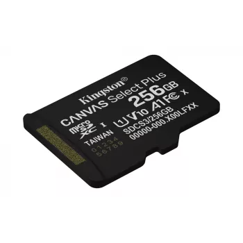 Kingston Technology 256GB micSDXC Canvas Select Plus Gen3 150R A1 pojedyncze opakowanie w/o ADP