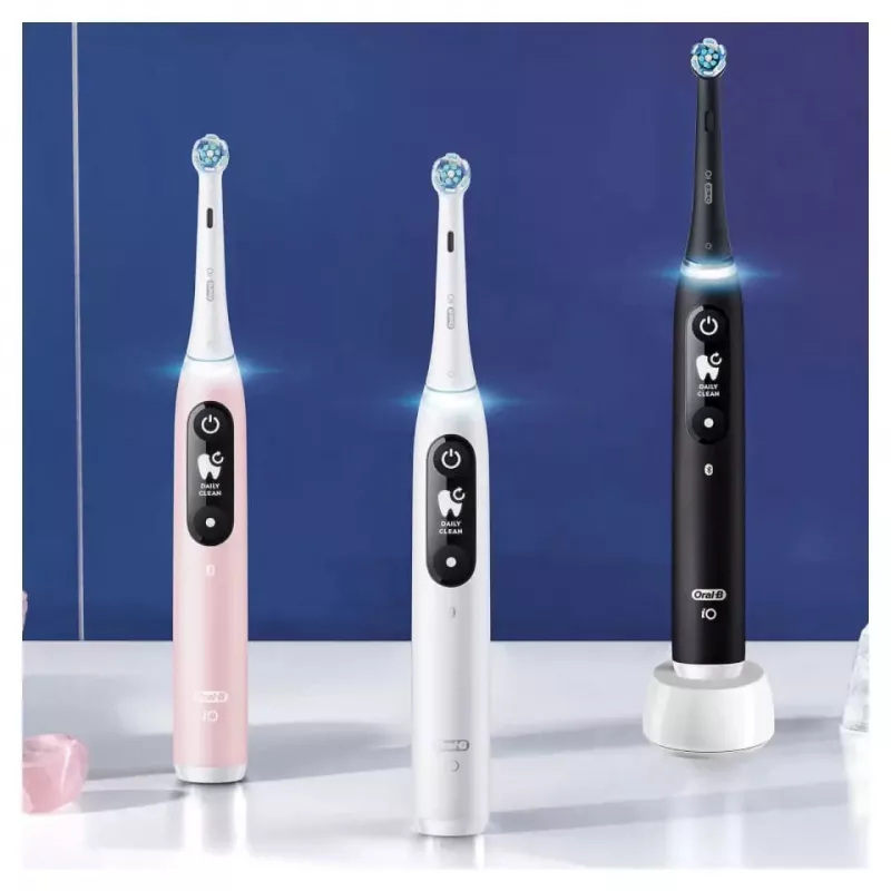 Oral-B iO Duo Elektryczna szczoteczka do zębów dla dorosłych Czarna, Różowa