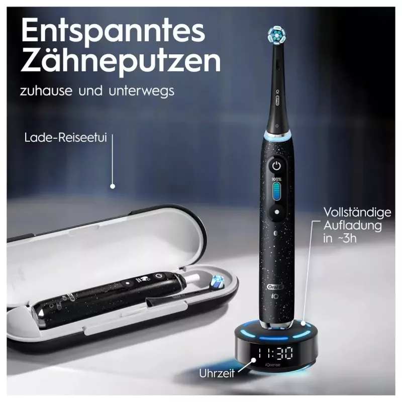 Oral-B iO iO10 Elektryczna szczoteczka rotacyjna dla dorosłych Czarna