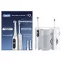 Obrotowo-oscylacyjna szczoteczka do zębów Oral-B iO6 biały dla dorosłych, zasilana baterią, 2 końcówki