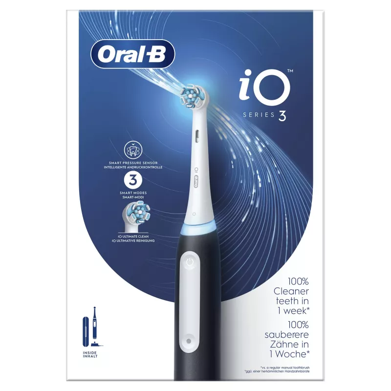 Oral-B szczoteczka elektryczna Dla dorosłych Rotacyjno-oscylacyjna szczoteczka do zębów Czarny Biały
