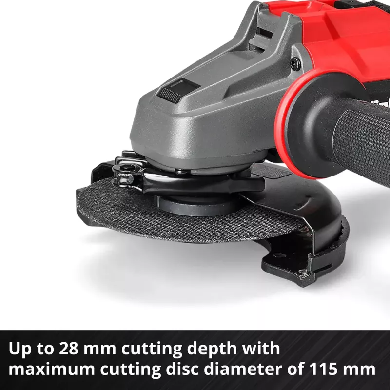 Bezprzewodowa szlifierka kątowa EINHELL AXXIO 18/115 — 18 V, tarcza 115 mm, tylko korpus (bez akumulatora/ładowarki)