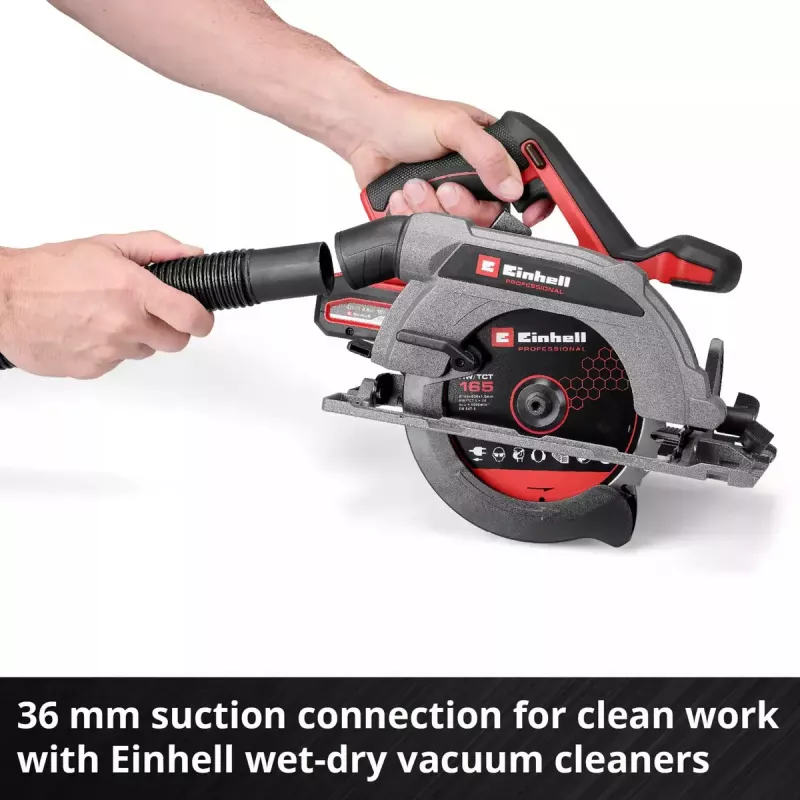 Akumulatorowa pilarka tarczowa EINHELL Professional TP-CS 18/165 Li BL, 18 V, solo (bez akumulatora/ładowarki)