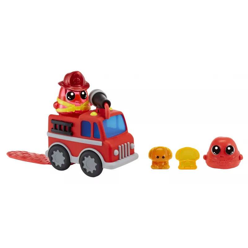 MGA Entertainment DohKins Wóz strażacki i strażak, Zestaw masy plastycznej, Wielokolorowy, Dziecko, Chłopiec/Dziewczynka, 3 lat(a), 99 lat(a)