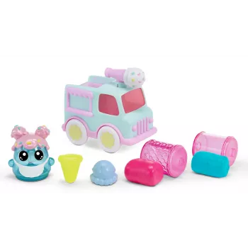 MGA Entertainment DohKins Ice Cream Truck & Baker, Zestaw ciastoliny do modelowania, Wielokolorowy, Dziecko, Chłopiec/Dziewczynka, 3 lat(a), 99 lat(a)