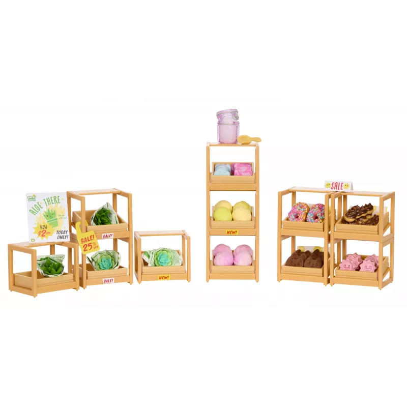 Miniverse Spaces Furniture Pack w PDQ, Kawiarnia, 8 lat, Wielokolorowy, Plastik