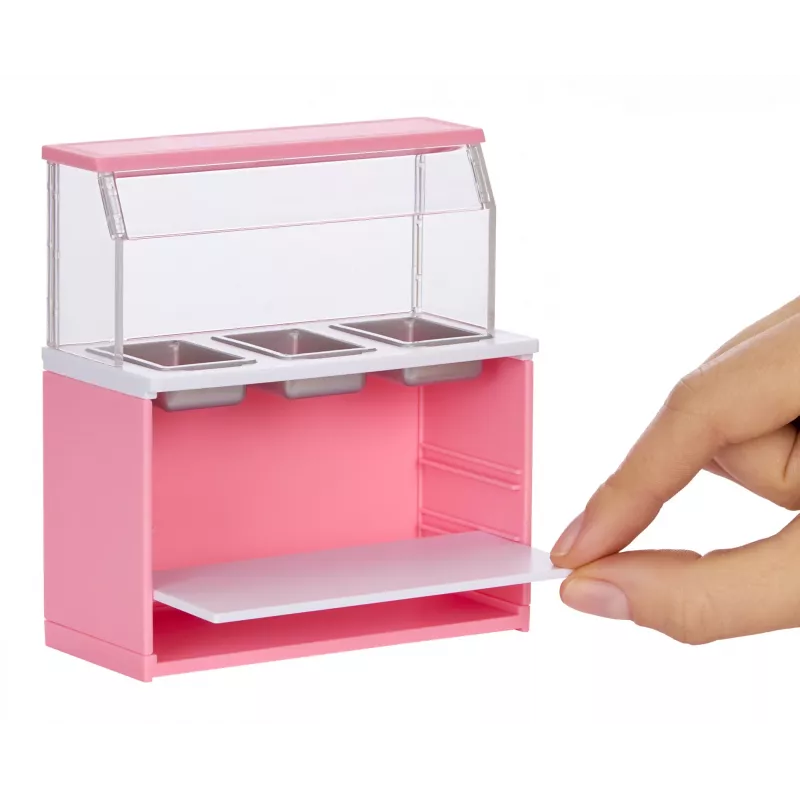 Miniverse Spaces Furniture Pack w PDQ, Kawiarnia, 8 lat, Wielokolorowy, Plastik