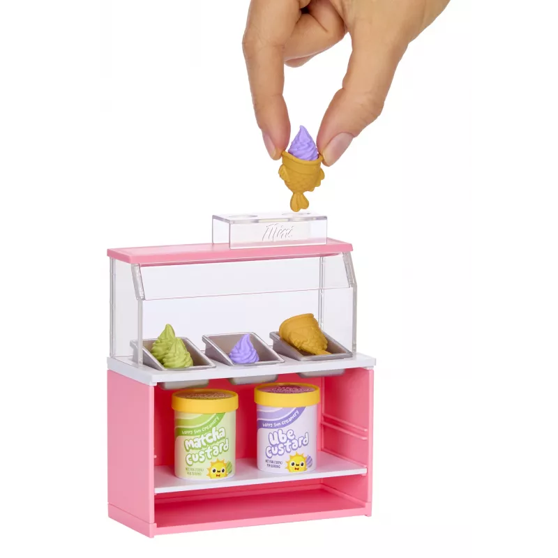 Miniverse Spaces Furniture Pack w PDQ, Kawiarnia, 8 lat, Wielokolorowy, Plastik