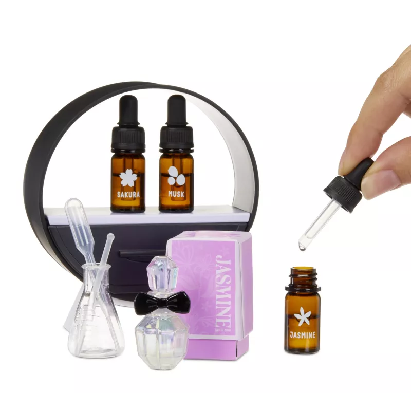Miniverse Make It Mini Fragrances w PDQ, Zestaw do tworzenia perfum dla dzieci, 8 lat, Wielokolorowy