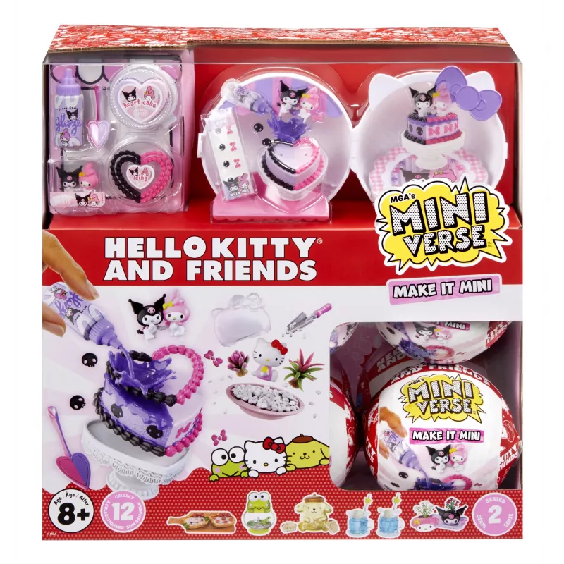 Miniverse Make It Mini SANRIO Series 2 Asst w PDQ, 8 lat, Wielokolorowy, Plastik