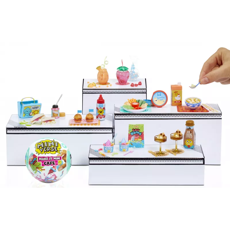 Miniverse Make It Mini Foods: Cafe w PDQ Seria 5 (Fala A), 8 lat, Wielokolorowy, Plastik