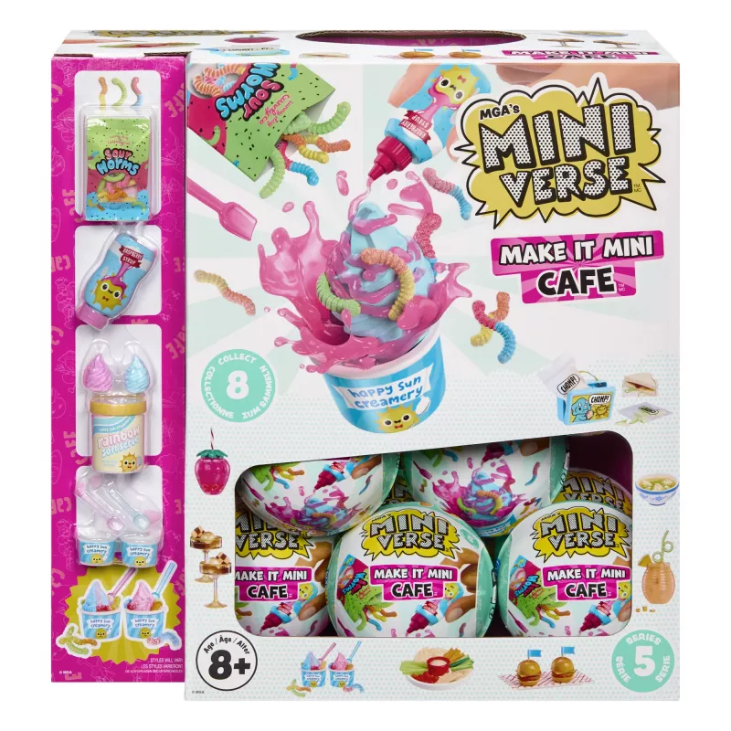 Miniverse Make It Mini Foods: Cafe w PDQ Seria 5 (Fala A), 8 lat, Wielokolorowy, Plastik