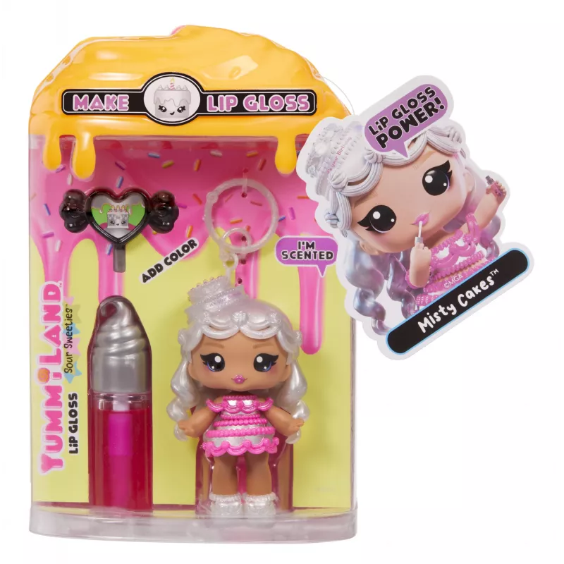 MGA Entertainment Lalka Yummiland z błyszczykiem Sour Sweeties – Misty Cakes