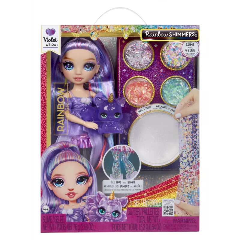 Rainbow High Rainbow Shimmers ze slime Lalka Fashion - Violet (fioletowa)