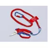 Knipex 95 05 20 SB szczypce Stal nierdzewna Plastikowa rączka Niebieski Czerwony