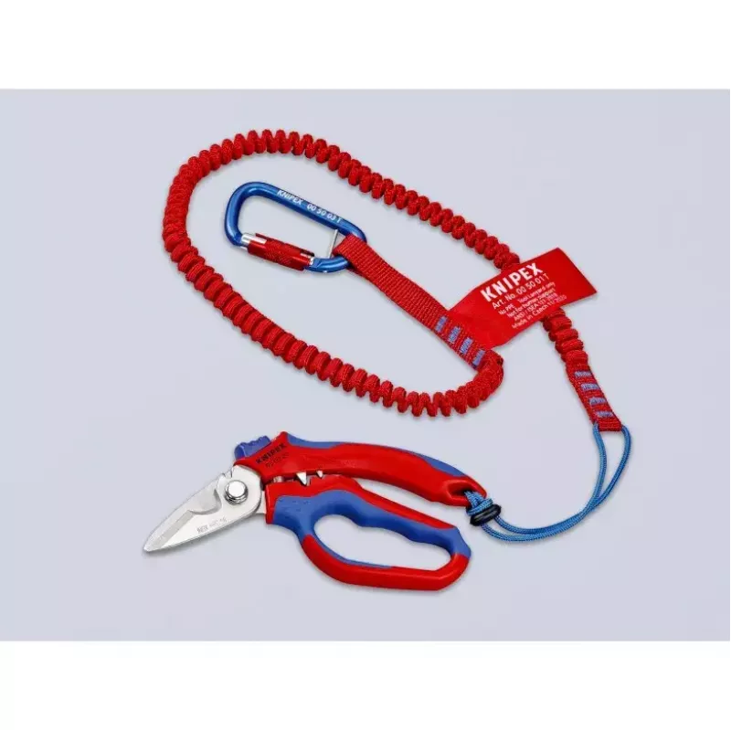 Knipex 95 05 20 SB szczypce Stal nierdzewna Plastikowa rączka Niebieski Czerwony