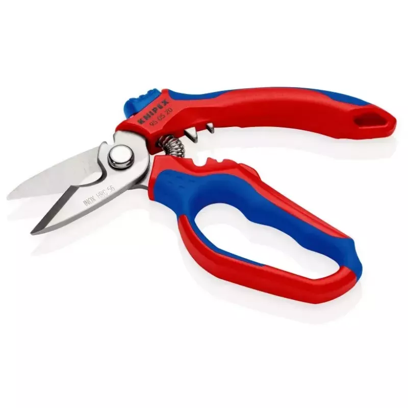 Knipex 95 05 20 SB szczypce Stal nierdzewna Plastikowa rączka Niebieski Czerwony