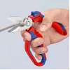 Knipex 95 05 20 SB szczypce Stal nierdzewna Plastikowa rączka Niebieski Czerwony