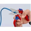 Knipex 95 05 20 SB szczypce Stal nierdzewna Plastikowa rączka Niebieski Czerwony
