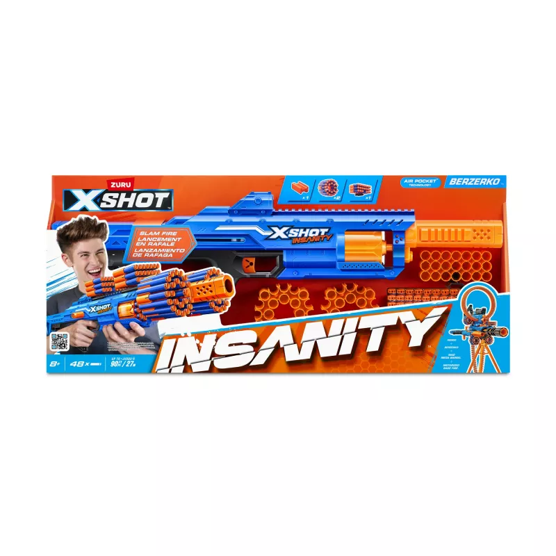 XSHOT Insanity Berzerko (48 strzałek) ZURU