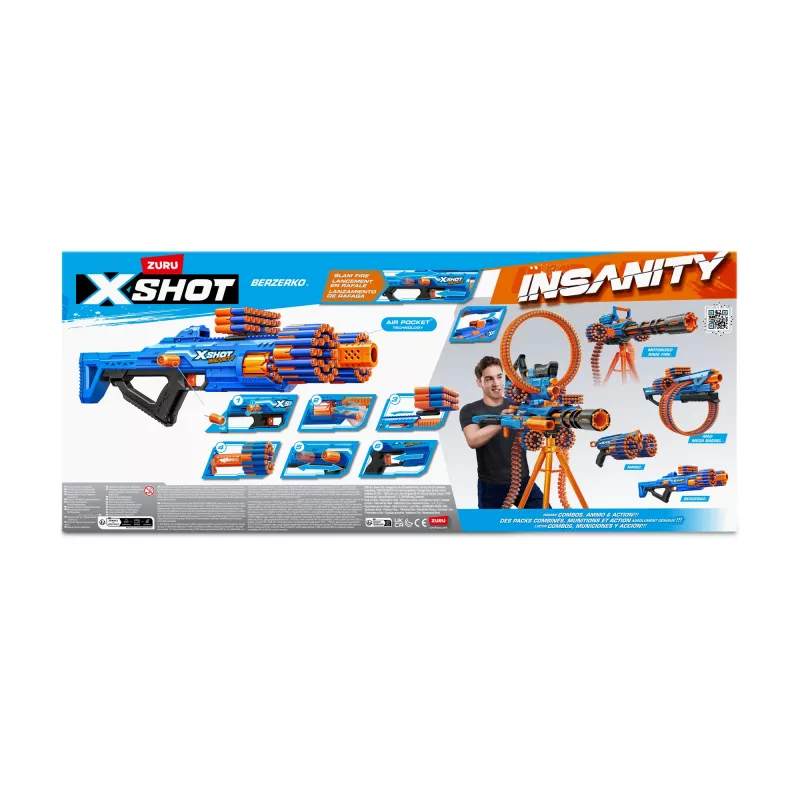 XSHOT Insanity Berzerko (48 strzałek) ZURU
