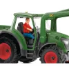 Ciągnik z przyczepą Schleich FARM WORLD 42608 Czarny Zielony Czerwony Żółty