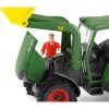 Ciągnik z przyczepą Schleich FARM WORLD 42608 Czarny Zielony Czerwony Żółty