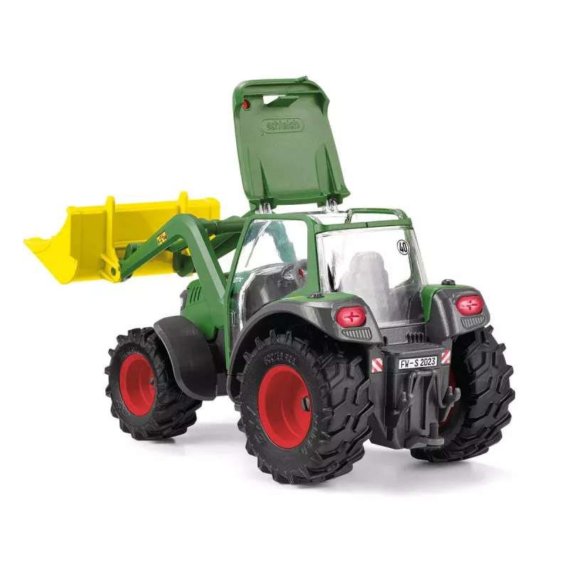 Ciągnik z przyczepą Schleich FARM WORLD 42608 Czarny Zielony Czerwony Żółty