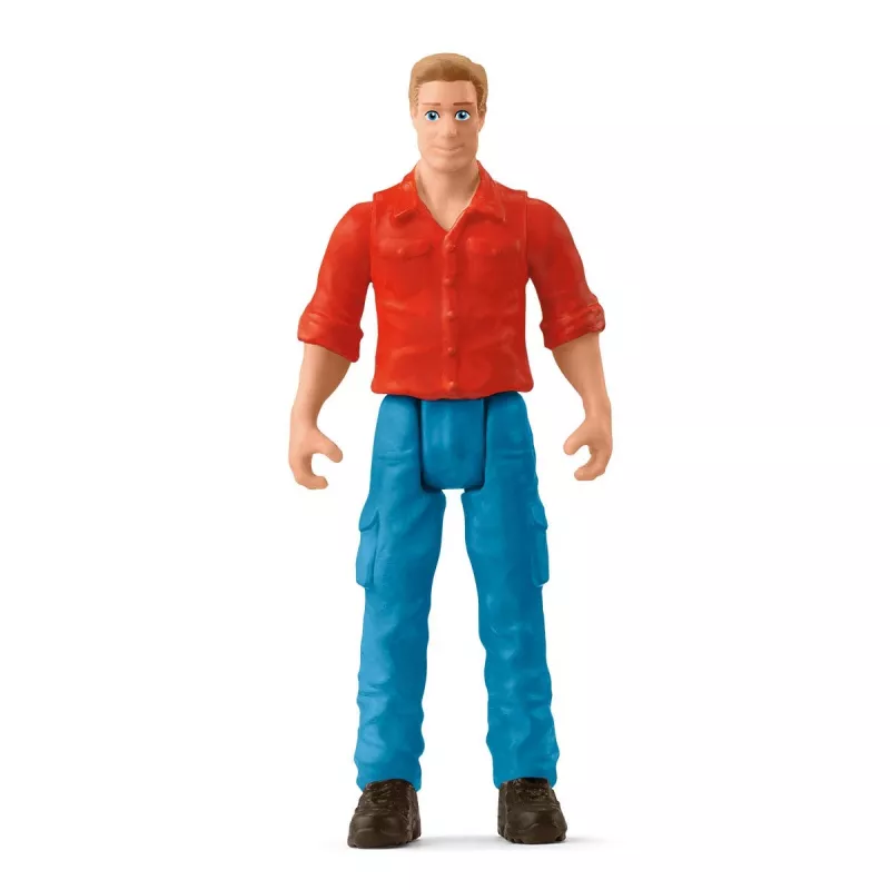 Ciągnik z przyczepą Schleich FARM WORLD 42608 Czarny Zielony Czerwony Żółty