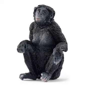 Figurka Schleich WILD LIFE Bonobo Samica 14875 Czarny 3 lata