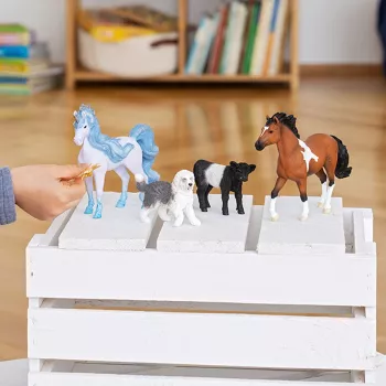 schleich HORSE CLUB Ogier Mangalarga Marchador, 5 lat, Konie, Czarny, Brązowy, Biały, Plastik