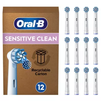 Główki szczoteczki do zębów Oral-B Sensitive Clean 12 szt. Biały