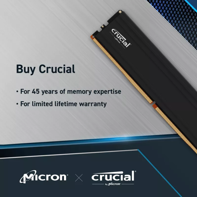 MICRON / CRUCIAL Memory - Crucial Pro - DDR5-5600 UDIM - Zestaw 48GB (24GBx2)