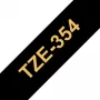 Taśma etykietująca Brother TZe354 24mm Złoty na Czarnym