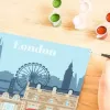 Zestaw do malowania Ravensburger CreArt — Kolorowy Londyn (model 23525) do malowania na płótnie z numerowanym przewodnikiem