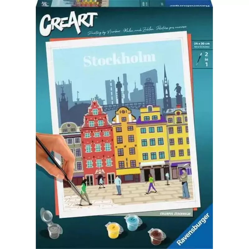 Zestaw do malowania Ravensburger CreArt Colorful Stockholm, model 23520