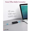 ICY BOX USB 3.0 A-Type do portu RJ-45 Ethernet, Przewodowy, USB, Ethernet, 1000 Mbit/s, Czarny