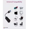 ICY BOX USB 3.0 A-Type do portu RJ-45 Ethernet, Przewodowy, USB, Ethernet, 1000 Mbit/s, Czarny