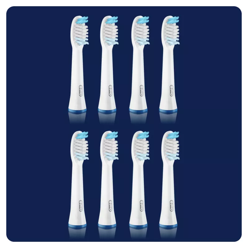 Główka szczoteczki Oral-B Pulsonic Clean 81748491 8 szt. Biała